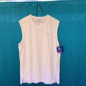 Champion White Sport Muscle Tee M